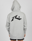 Rusty Womens Baseline Boyfriend Fleece Hoodie - Grey Heather
