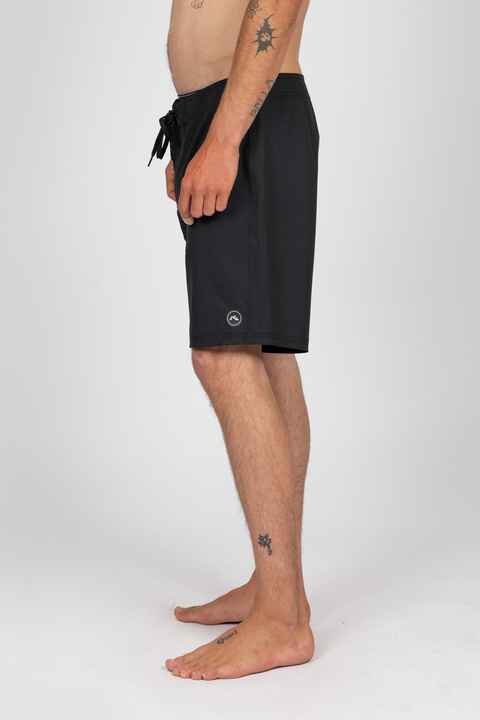 Rusty Mens Baseline 19" Boardshorts - Black - ManGo Surfing
