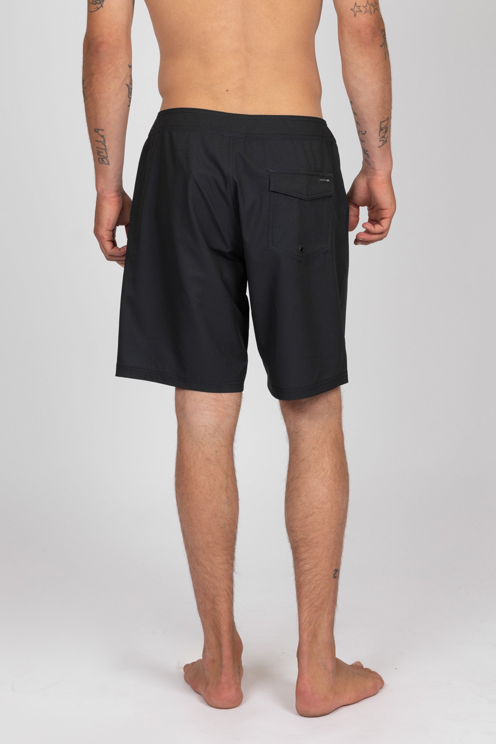 Rusty Mens Baseline 19" Boardshorts - Black - ManGo Surfing