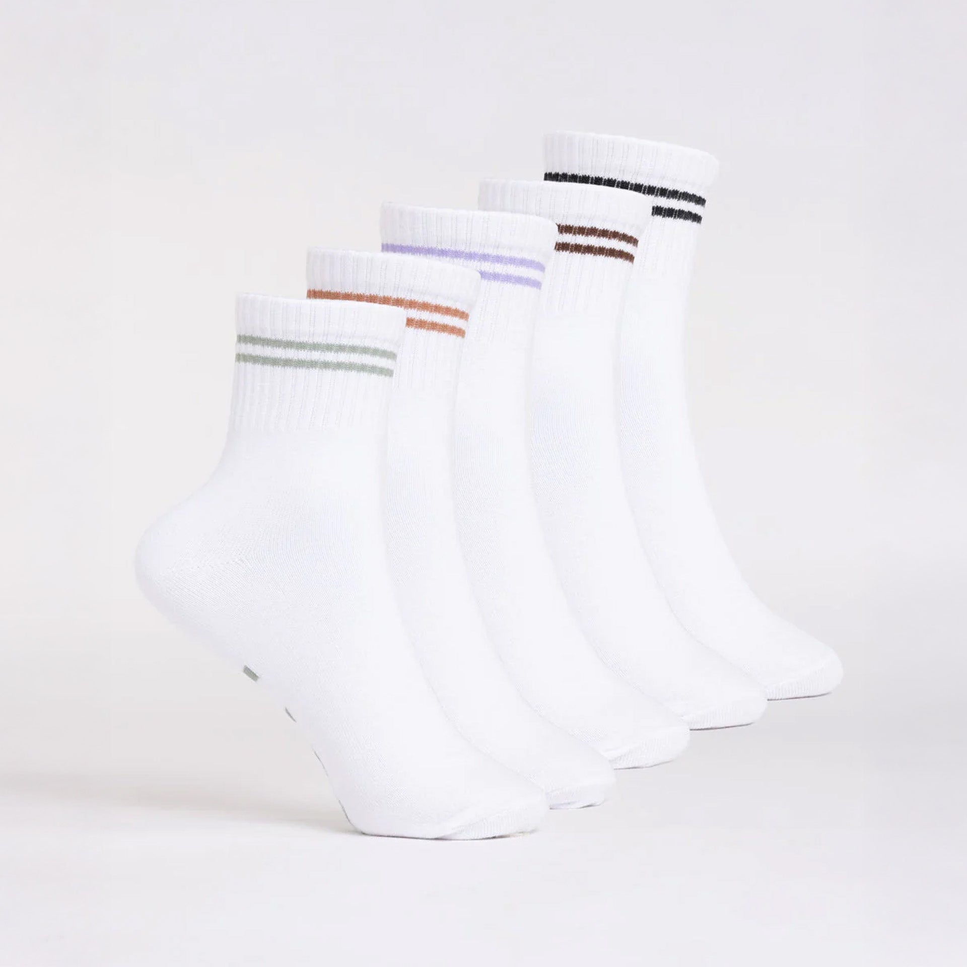 Rusty All Day Crew Socks (5 Pack) - Multi - ManGo Surfing