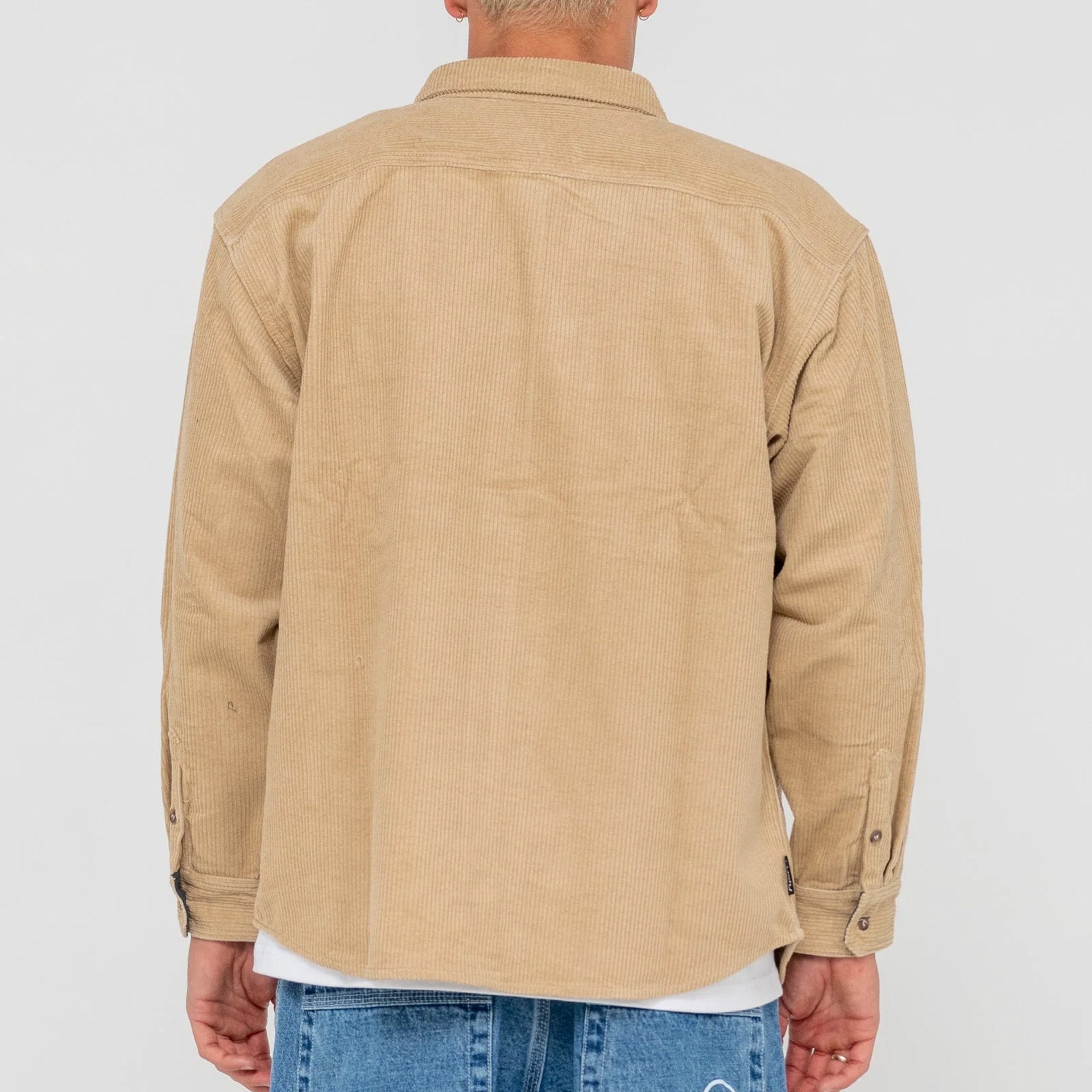 Rusty Cobra Long Sleeve Overshirt - Light Fennel - ManGo Surfing