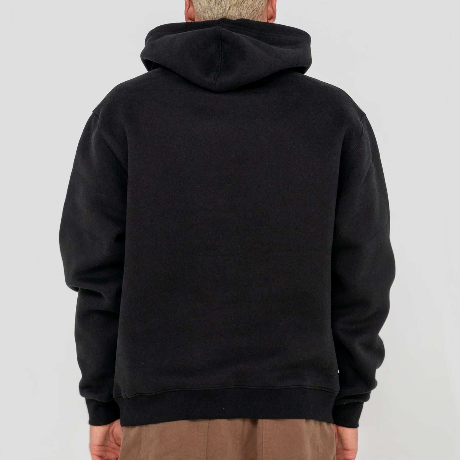 Rusty Flip Daddy Hooded Fleece - Black - ManGo Surfing
