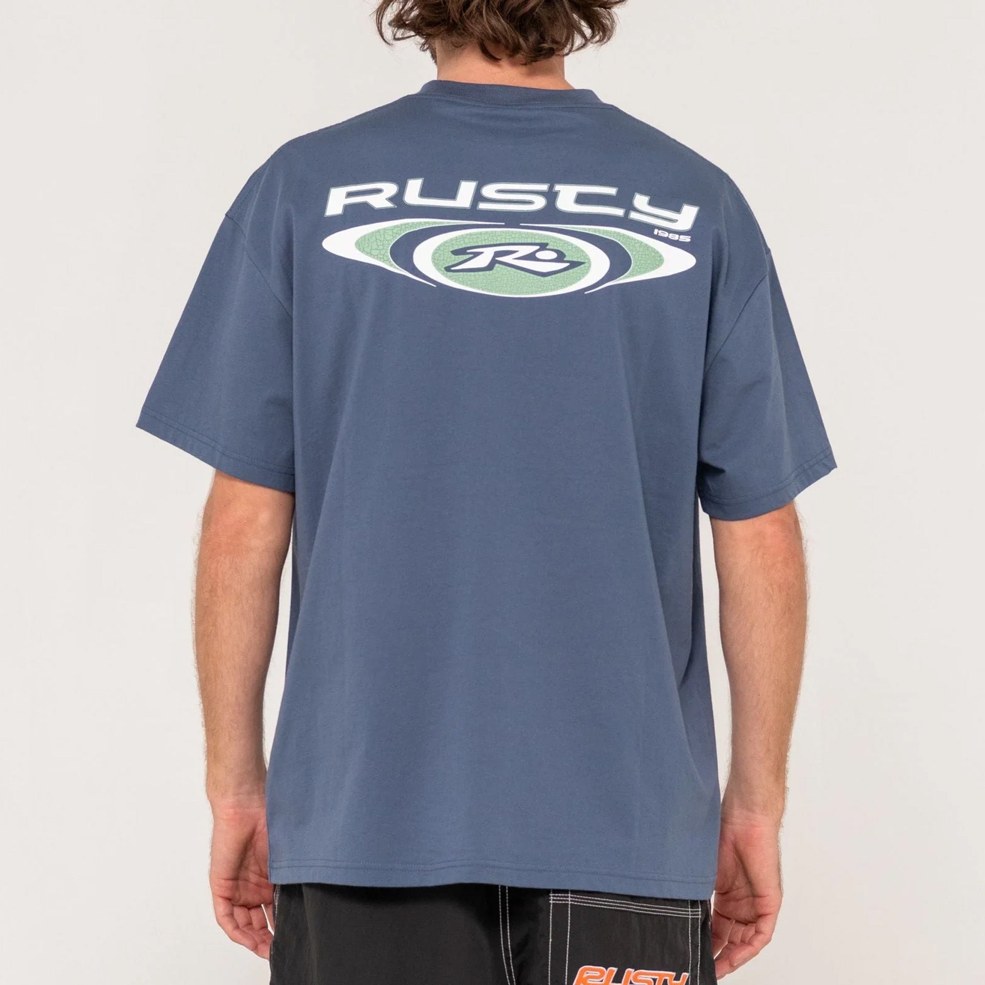 Rusty Irie Eye T-Shirt - China Blue - ManGo Surfing