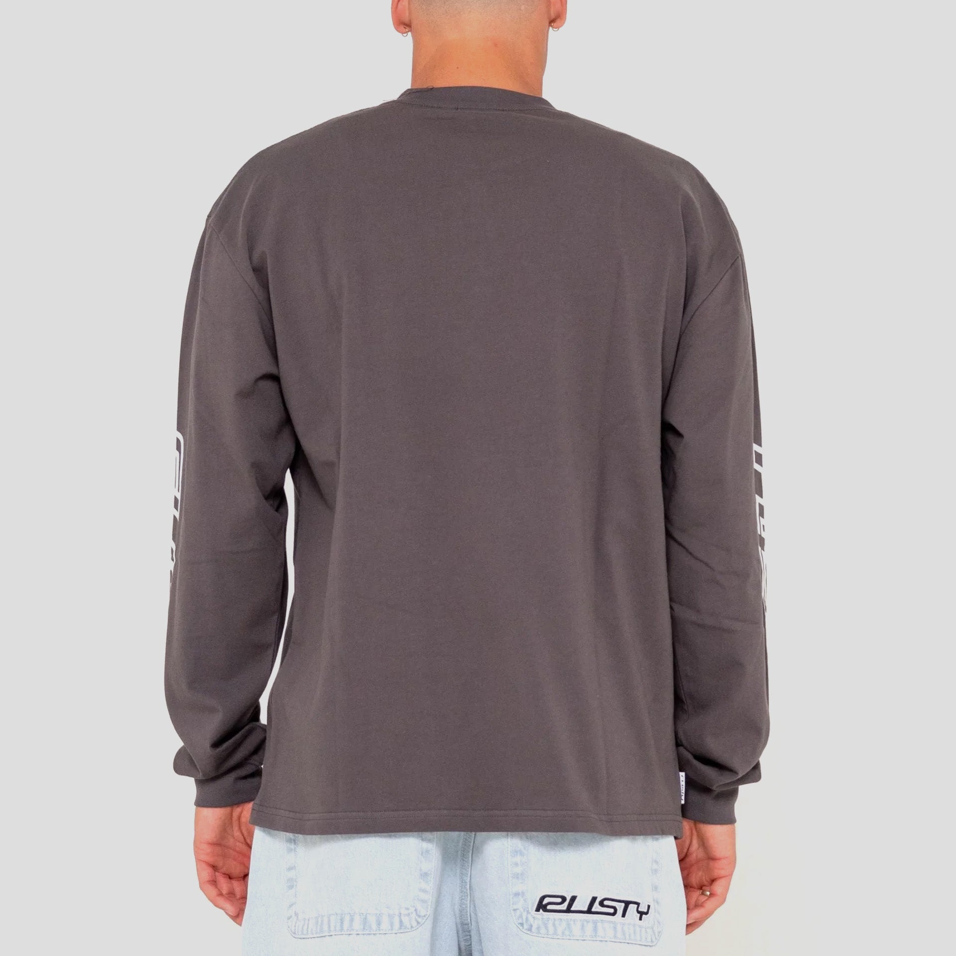 Rusty Jetsetter Long Sleeve T-Shirt - Coal - ManGo Surfing