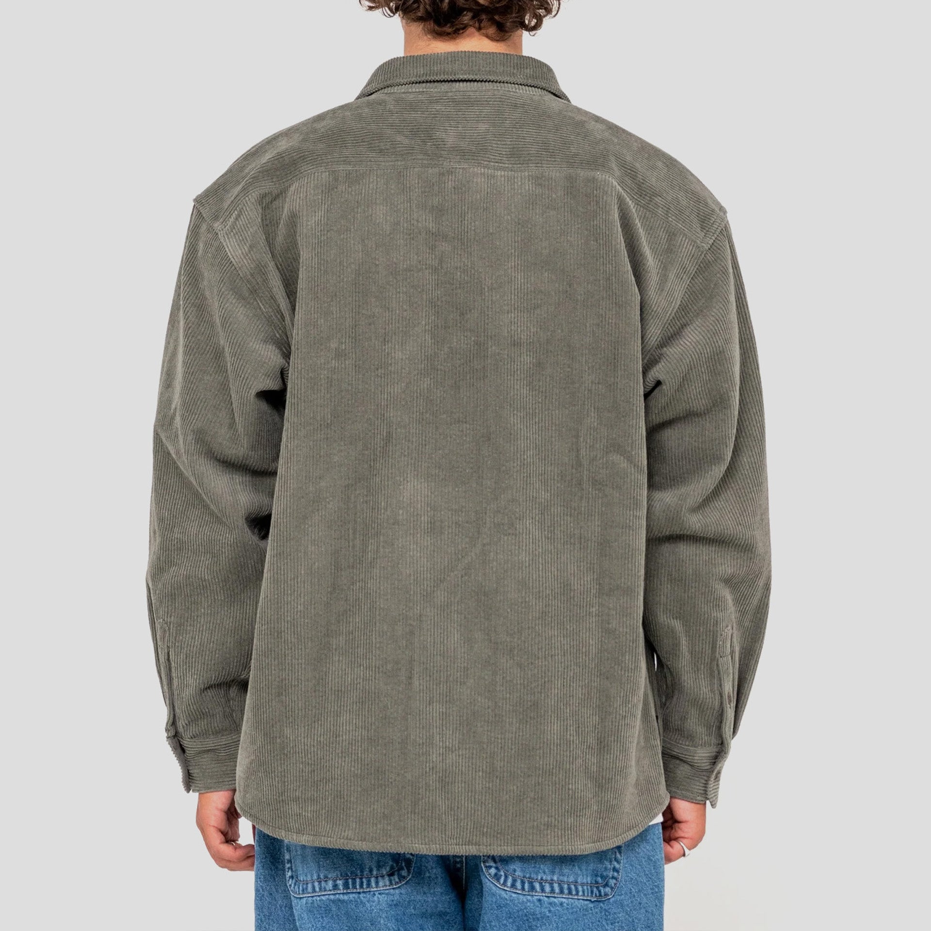 Rusty Mens Cobra Overshirt - Army Green - ManGo Surfing