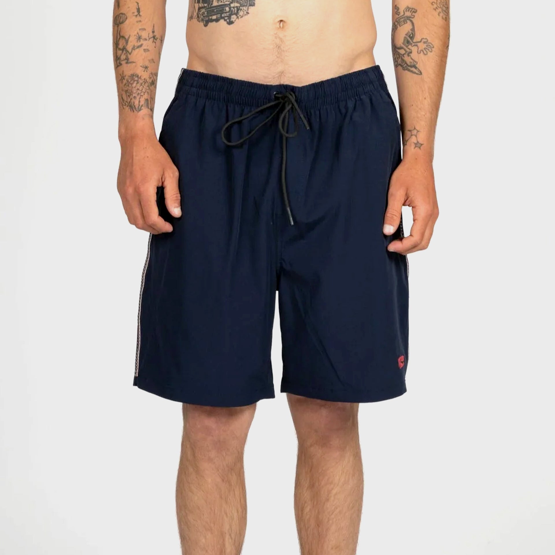 Rusty Mens Tripped Walkshorts - Navy - ManGo Surfing