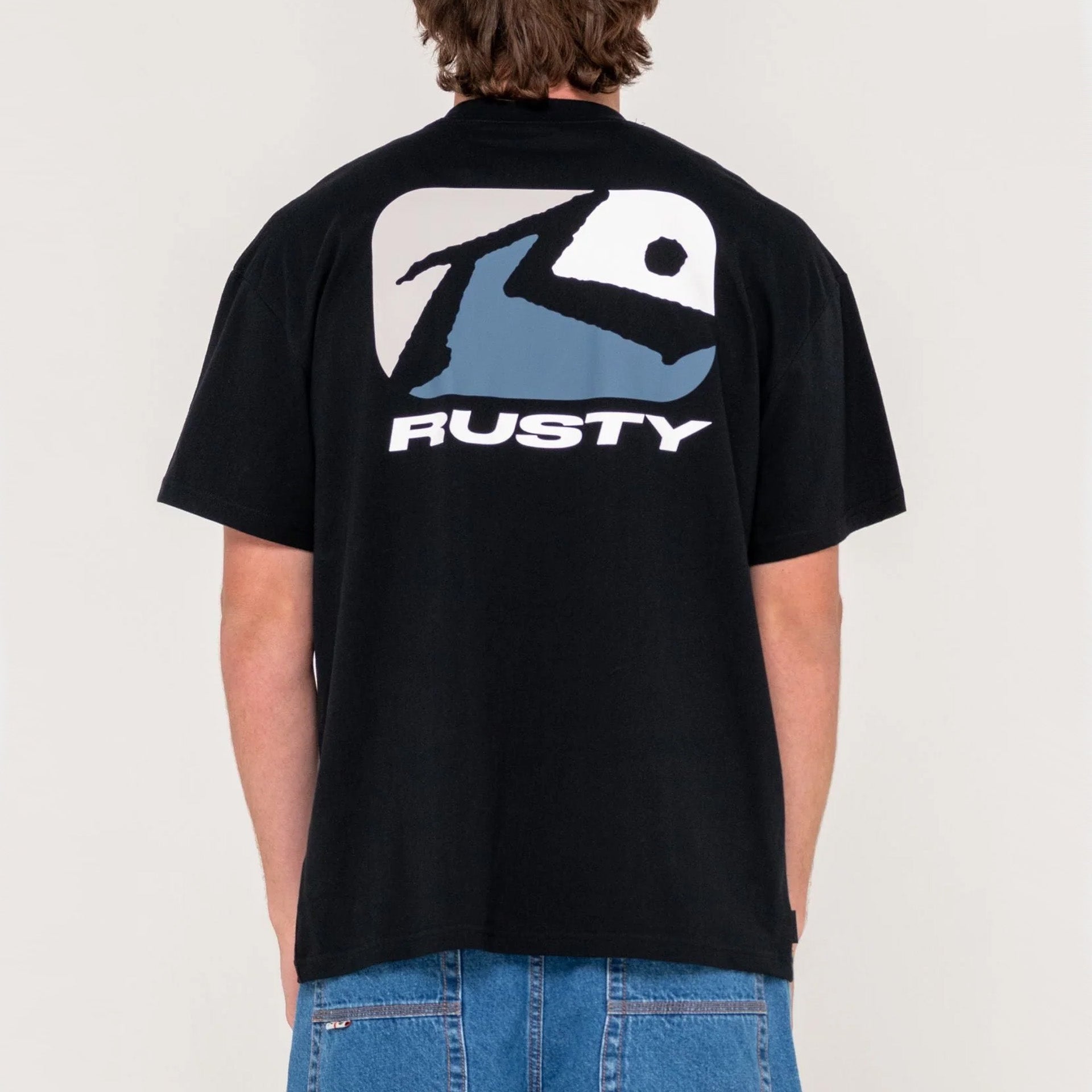 Rusty Phenom T-Shirt - Black - ManGo Surfing