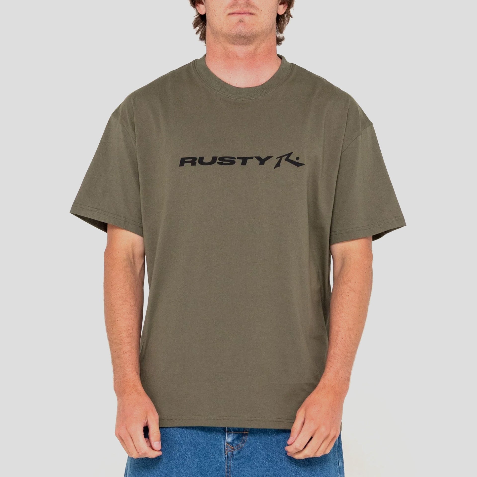 Rusty Vital Rusty Short Sleeve T-Shirt - Savanna - ManGo Surfing