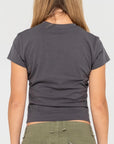 Rusty Womens Essentials Skimmer Baby T-Shirt - Carbon - ManGo Surfing