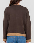 Rusty Womens Rider Relaxed Crew Neck Knit - Java - ManGo Surfing