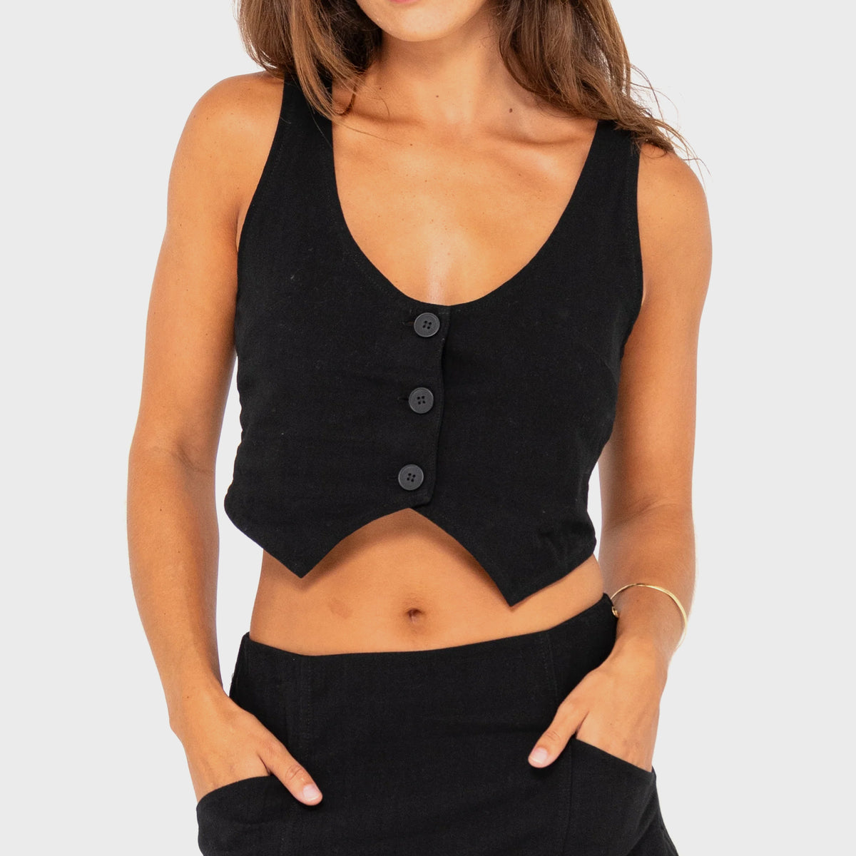 RustyWomensSicilyCroppedVest-