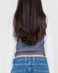 Rusty Womens Tekky Long Sleeve Raglan T-Shirt - China Blue
