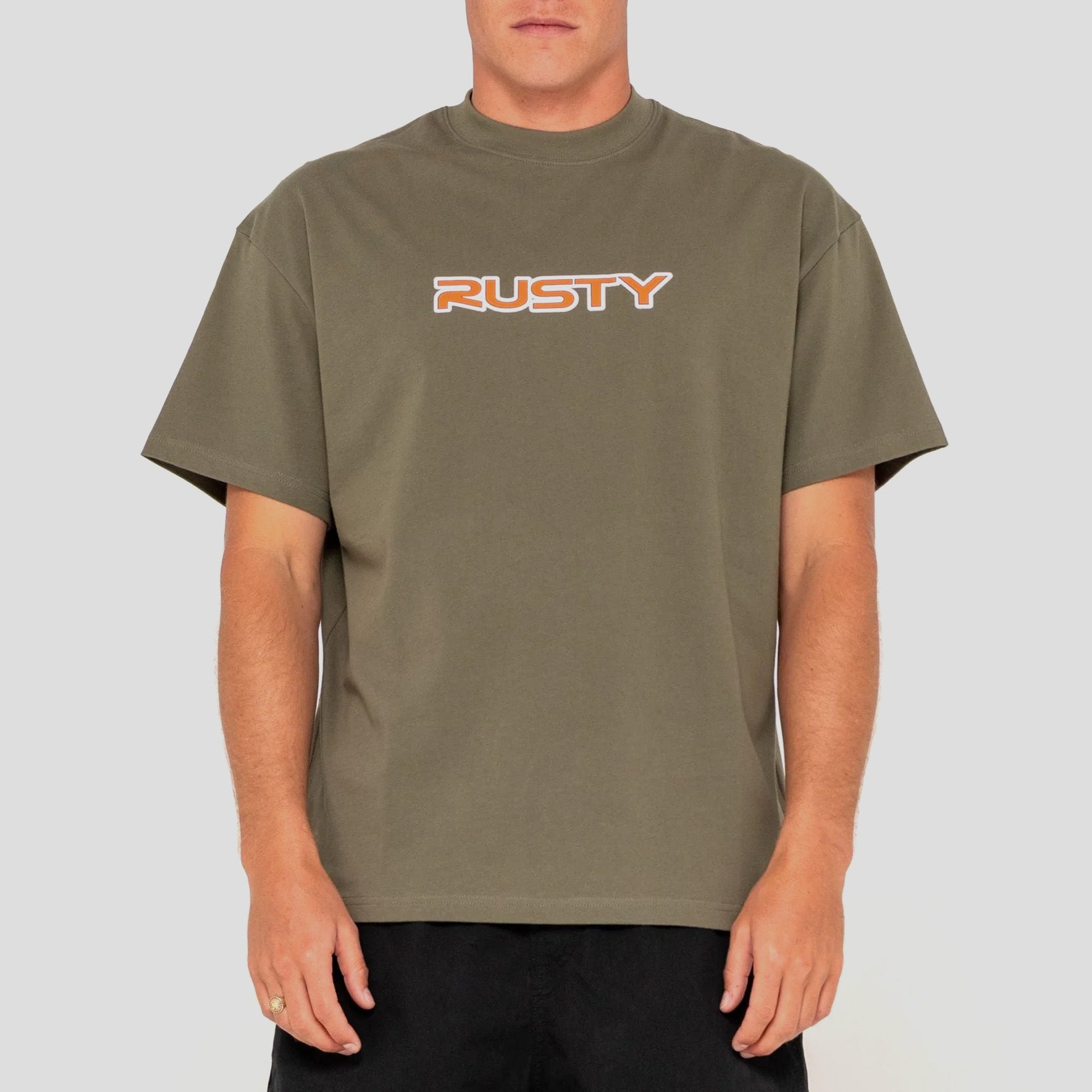 Rusty You Know Short Sleeve T-Shirt - Savanna - ManGo Surfing