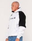 Rusty Incognito Hooded Fleece - Ecru Marle