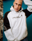 Rusty Incognito Hooded Fleece - Ecru Marle