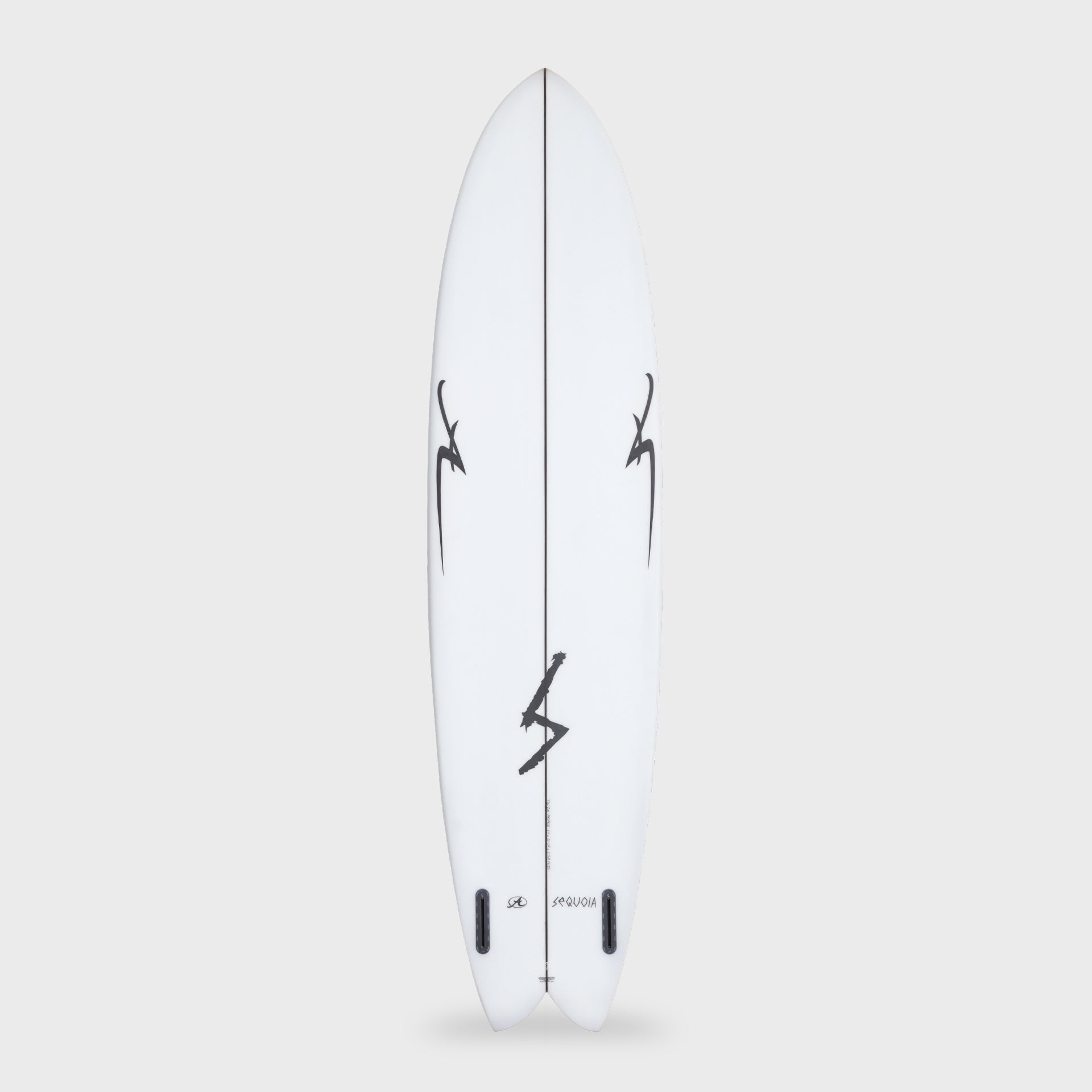 Sequoia Twin Peaks Modern Twin Fin Surfboard - Clear - 6'10, 7'4 or 7'10 - ManGo Surfing