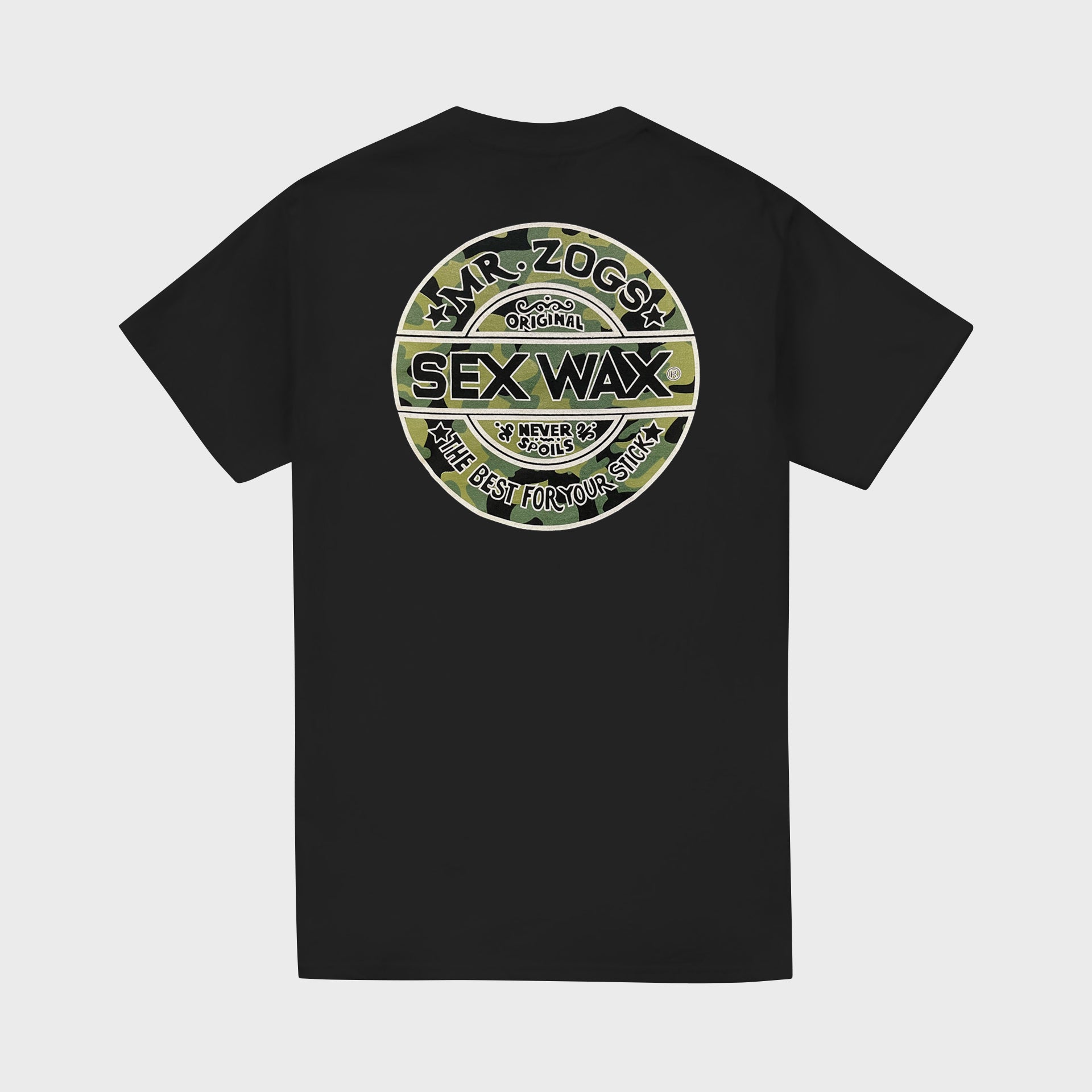 Sex Wax Camo Mens T-Shirt - Black – ManGo Surfing