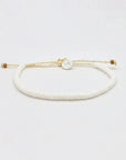 Pineapple Island Padangbai Puka Shell Anklet - White