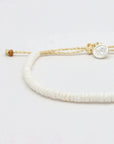 Pineapple Island Padangbai Puka Shell Anklet - White