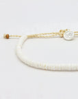 Pineapple Island Padangbai Puka Shell Bracelet - White