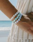 Pineapple Island Ungu Mother of Pearl Disc Bead Bracelet - Pink