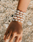 Pineapple Island Livadi Cowrie Shell Surf Bracelet - Cream