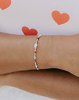 Pineapple Island Matira Freshwater Pearl Beaded Bracelet - Multicoloured
