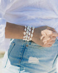 Pineapple Island Livadi Cowrie Shell Surf Bracelet - Cream