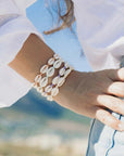 Pineapple Island Livadi Cowrie Shell Surf Bracelet - Cream