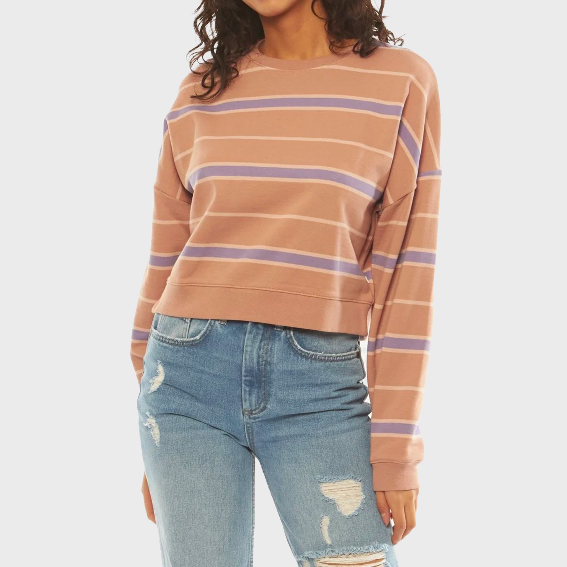 Sisstrevolution Golden Rays Fleece Sweatshirt - Russet - ManGo Surfing