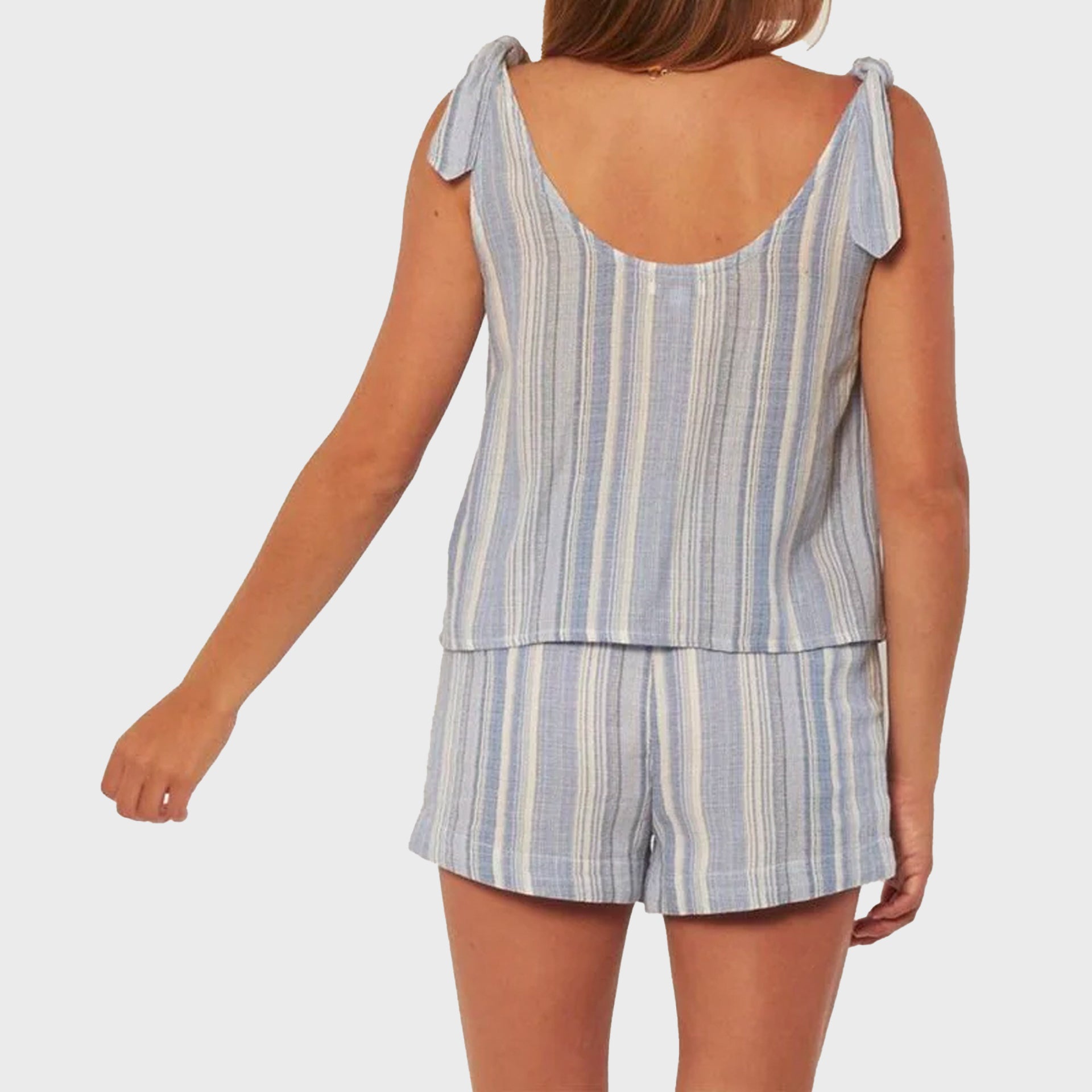 Sisstrevolution Pali Woven Tank Top - Dark Harbour - ManGo Surfing