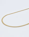 Pineapple Island Herringbone Chain Necklace - Gold