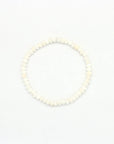 Pineapple Island Momi Mother of Pearl Elasticated Bracelet - White