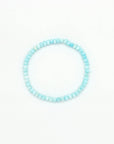 Pineapple Island Momi Mother of Pearl Elasticated Bracelet - Pale Blue