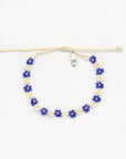 Pineapple Island Forget Me Not Bracelet Trio Set - Blue/White