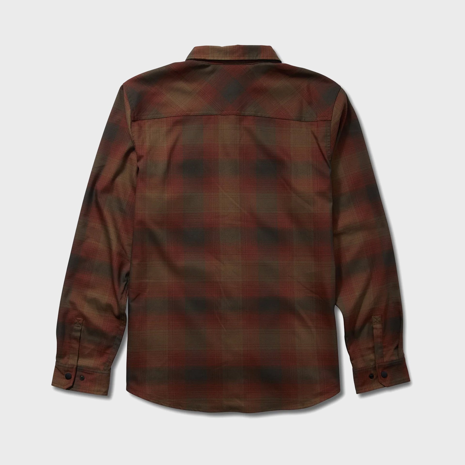 Salty Crew Mens Fathom Long Sleeve Tech Flannel Shirt - Burgundy - ManGo Surfing