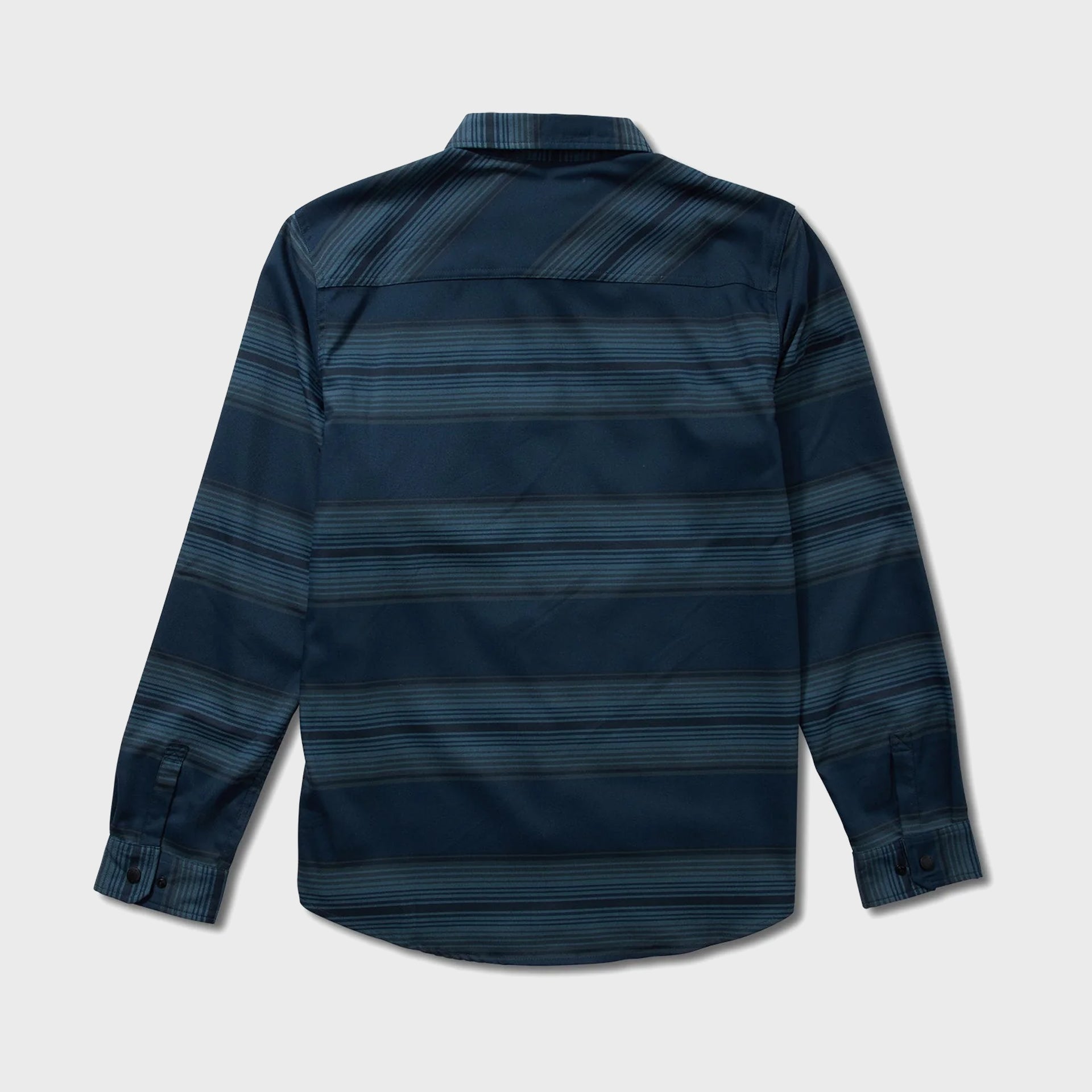 Salty Crew Mens Fathom Long Sleeve Tech Flannel Shirt - Dark Slate - ManGo Surfing