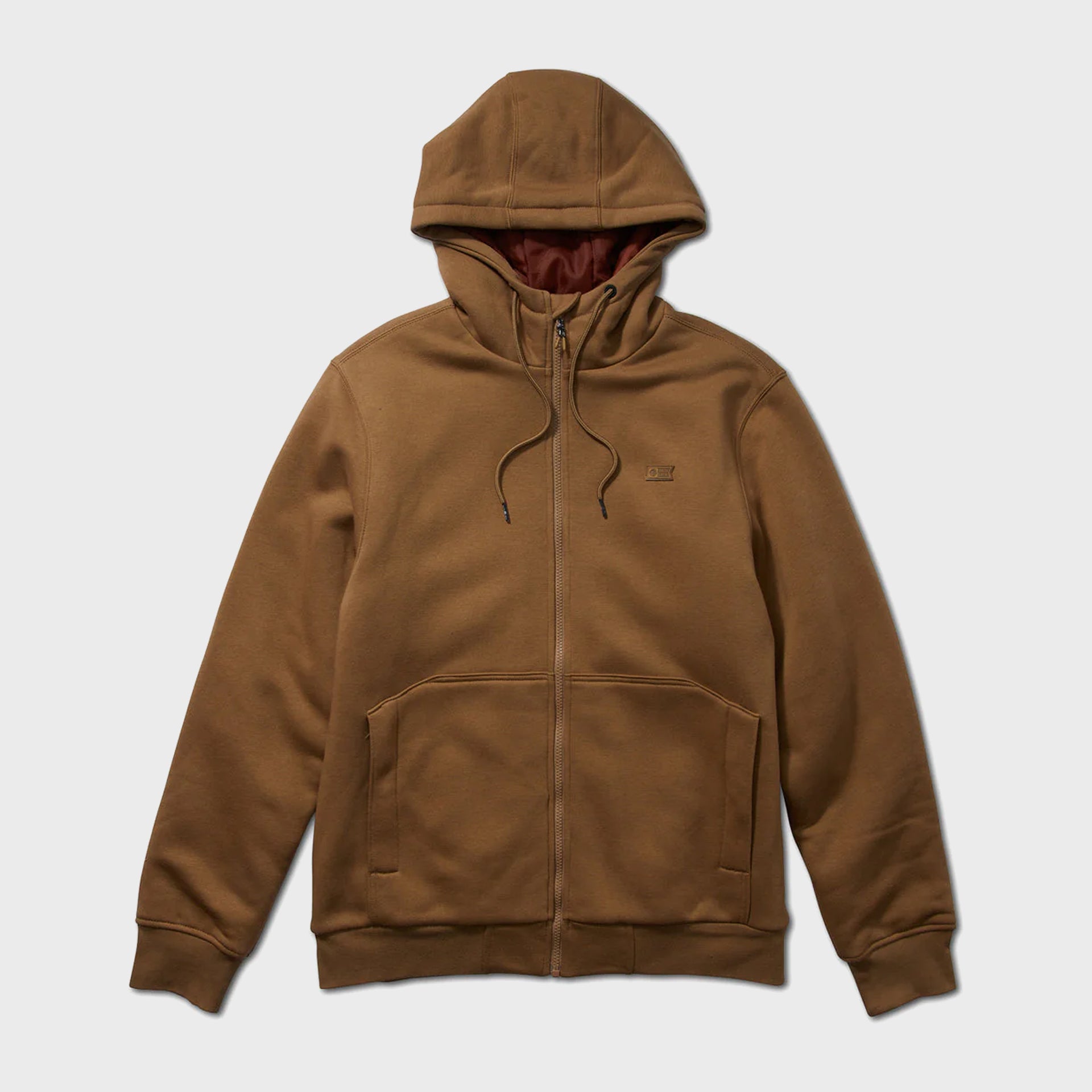 Salty Crew Mens Westward Tech Fleece Hoodie - Mud - ManGo Surfing