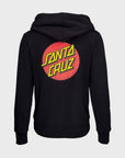 Santa Cruz Womens Classic Dot Chest Hoodie - Size 14 - Black - ManGo Surfing