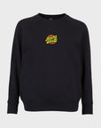 Santa Cruz Womens Delfino Loves Me Not Crew - Black - ManGo Surfing