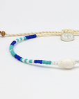 Pineapple Island Mauna Loa Shell Bracelet - Blue/Shell