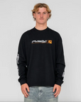 Rusty Mens Jetsetter Long Sleeve T-Shirt - Black
