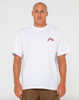 Rusty Competition Short Sleeve T-Shirt - White/Red