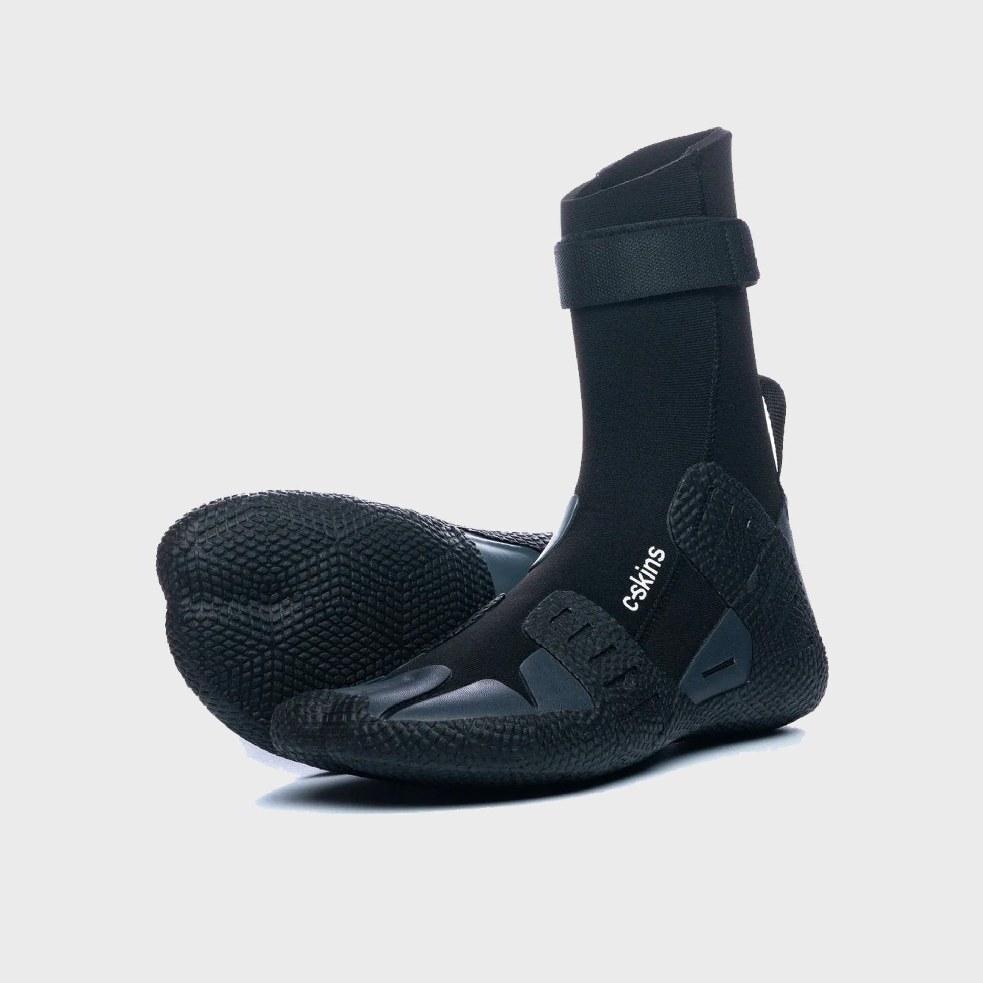 C-Skins Session 5mm Hidden Split Toe Wetsuit Boots - Black - ManGo Surfing