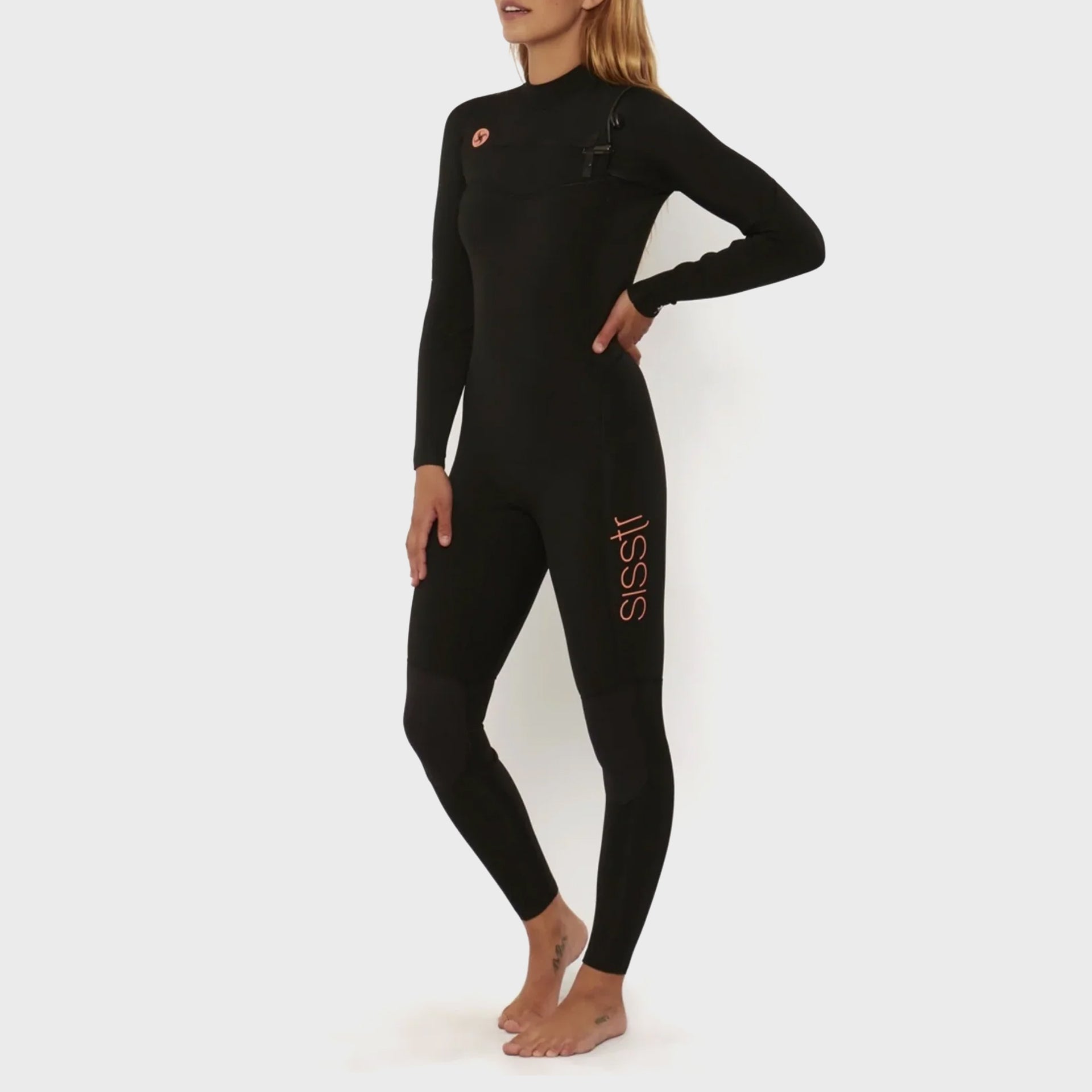 Sisstrevolution Seven Seas 3/2 Womens Wetsuit - Black - ManGo Surfing
