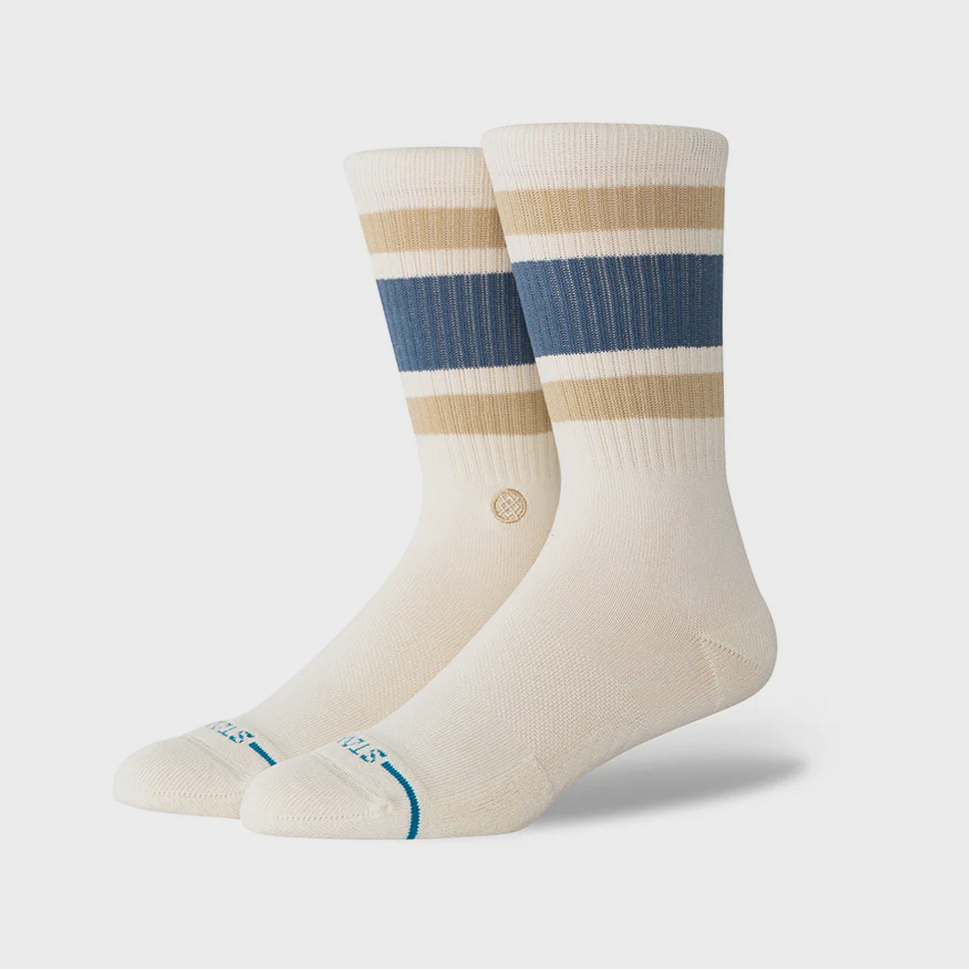 Stance Boyd St Crew Socks - Ivory - ManGo Surfing