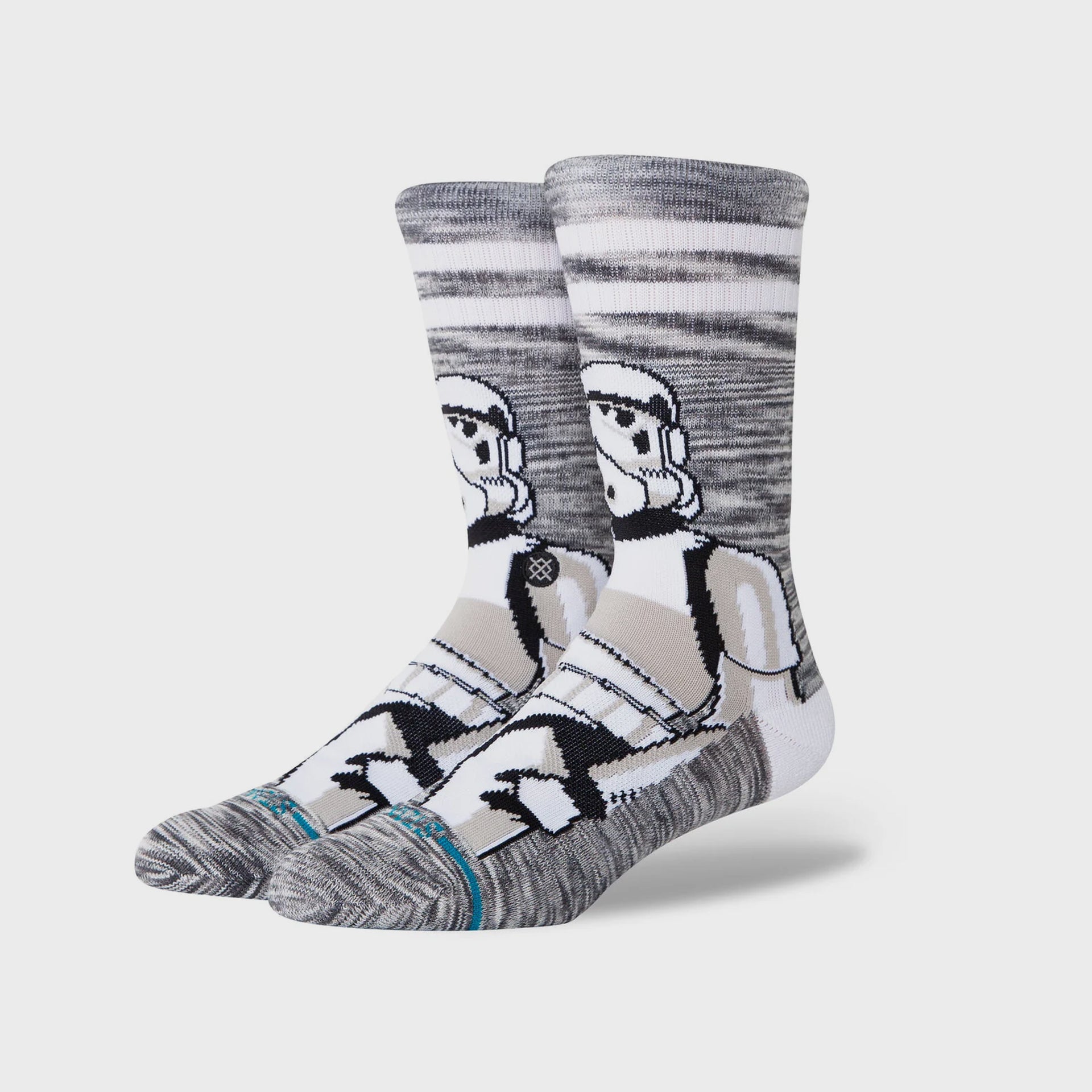 Stance The Storm Trooper Crew Socks - White - ManGo Surfing