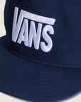 Vans Stretch Logo Snapback Hat - One Size - Dress Blues