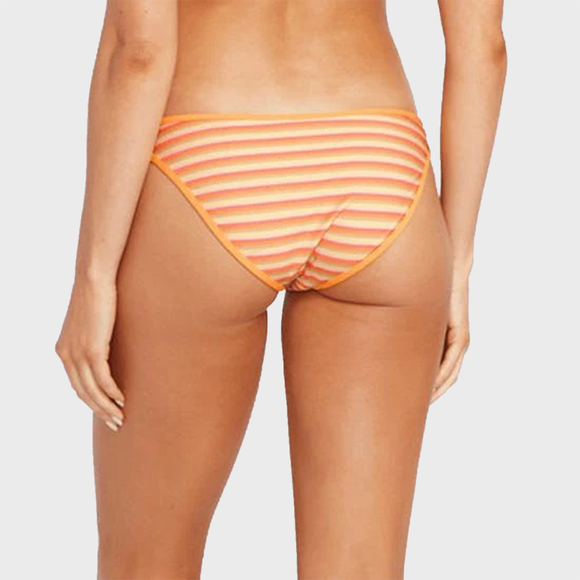 Volcom Stripe Or Wrong Hipster Bikini Bottoms - Honey Gold