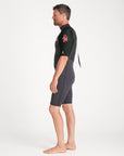C-Skins Mens Element 3:2 FL BZ Shortie - Anthracite/Black/Neon Flare